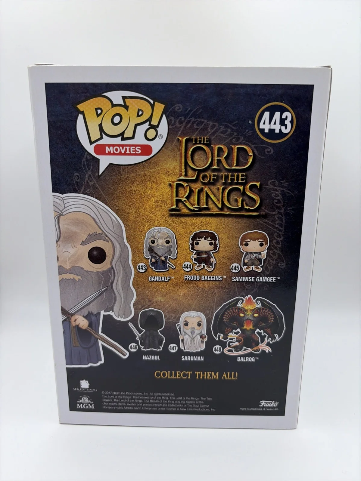 Ian McKellen — Ian Mckellen Signed Lord Of The Rings Funko Pop JSA And ACOA Authenticated, изображение 3
