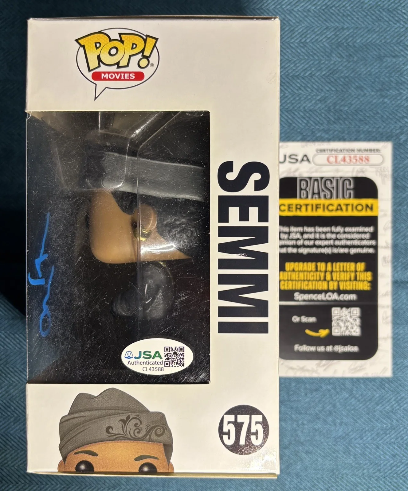 ARSENIO HALL SIGNED SEMMI FUNKO POP COMING TO AMERICA JSA COA AUTHENTICATED AUTO, image 2