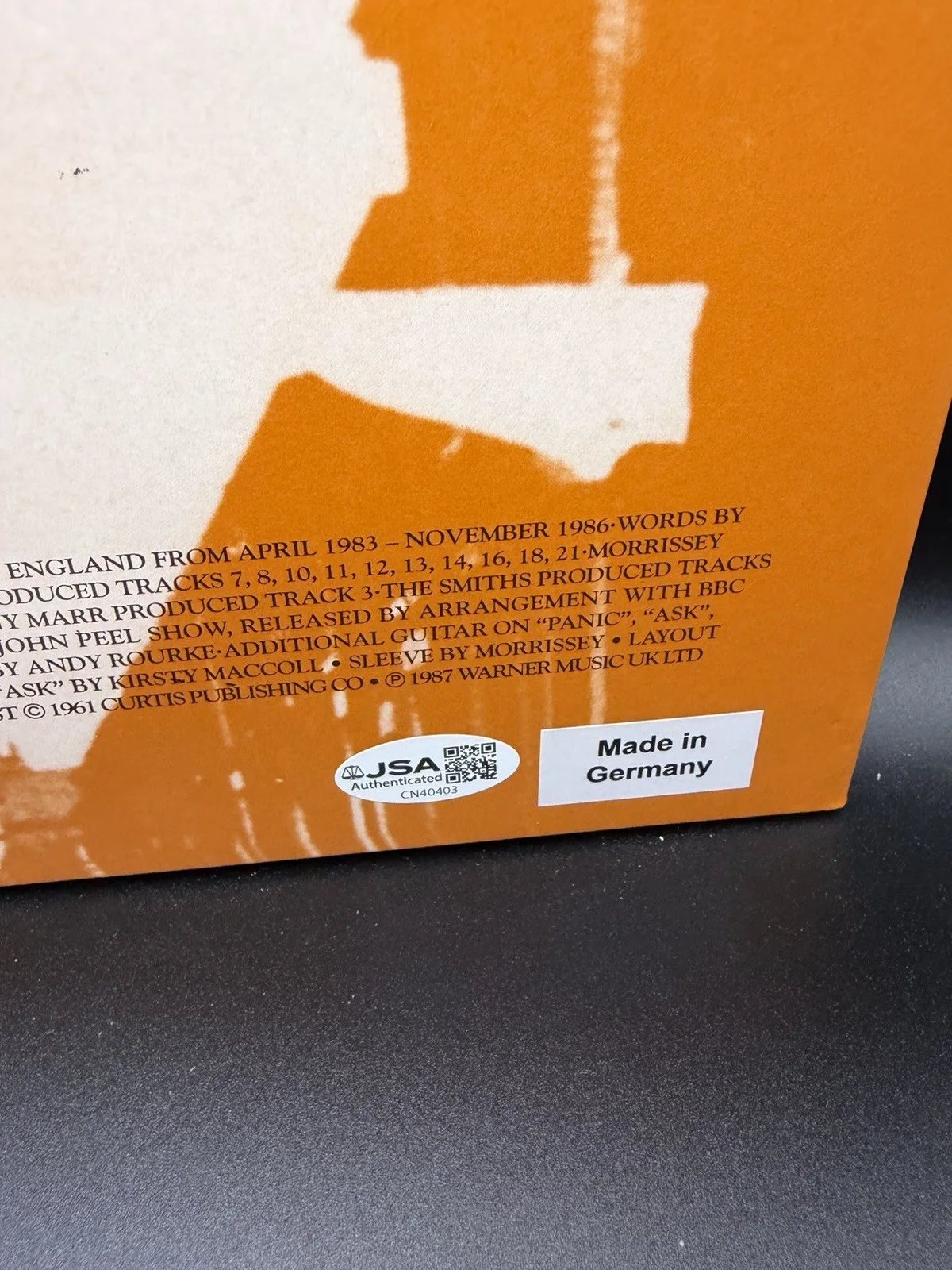 THE SMITHS Johnny Marr SIGNED Louder Than Bombs Vinyl JSA COA, image 3