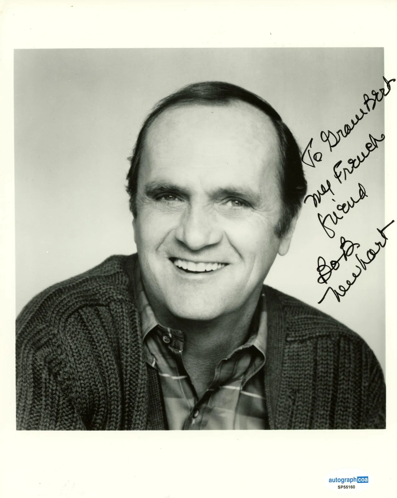Bob Newhart — Bob Newhart "Newhart" AUTOGRAPH Signed 8x10 Photo 'To Grambert' ACOA, image 2