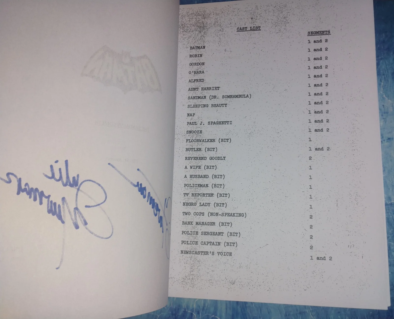 Julie Newmar Hand Signed Autograph Batman Script COA - NO US TARIFFS, image 4