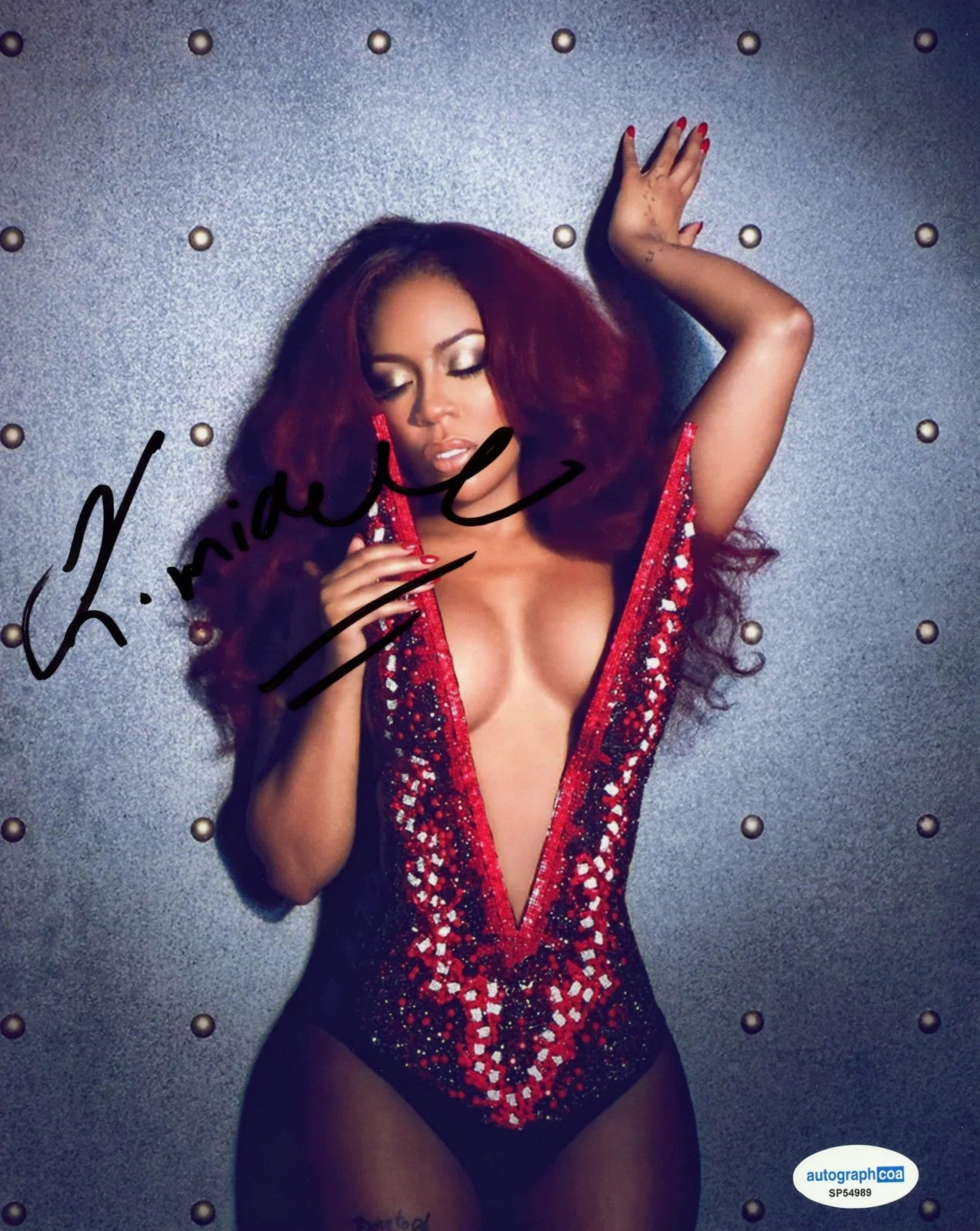 K. Michelle — K. Michelle "Love & Hip Hop" AUTOGRAPH Signed Autographed 8x10 Photo ACOA, изображение 2