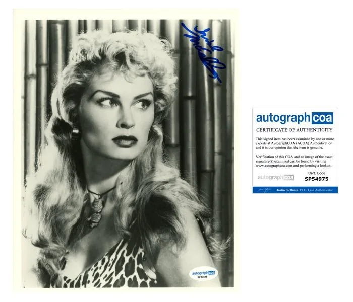 Irish McCalla — Irish McCalla "Sheena: Queen of the Jungle" AUTOGRAPH Signed 8x10 Photo C ACOA