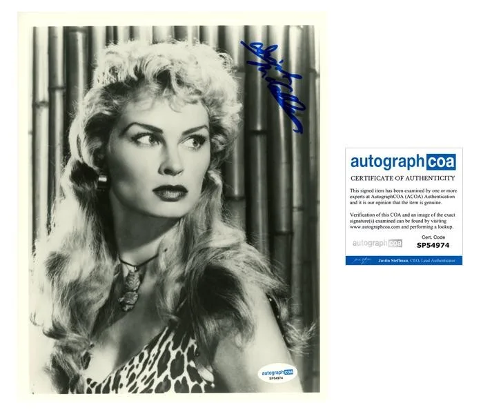 Irish McCalla — Irish McCalla "Sheena: Queen of the Jungle" AUTOGRAPH Signed 8x10 Photo B ACOA