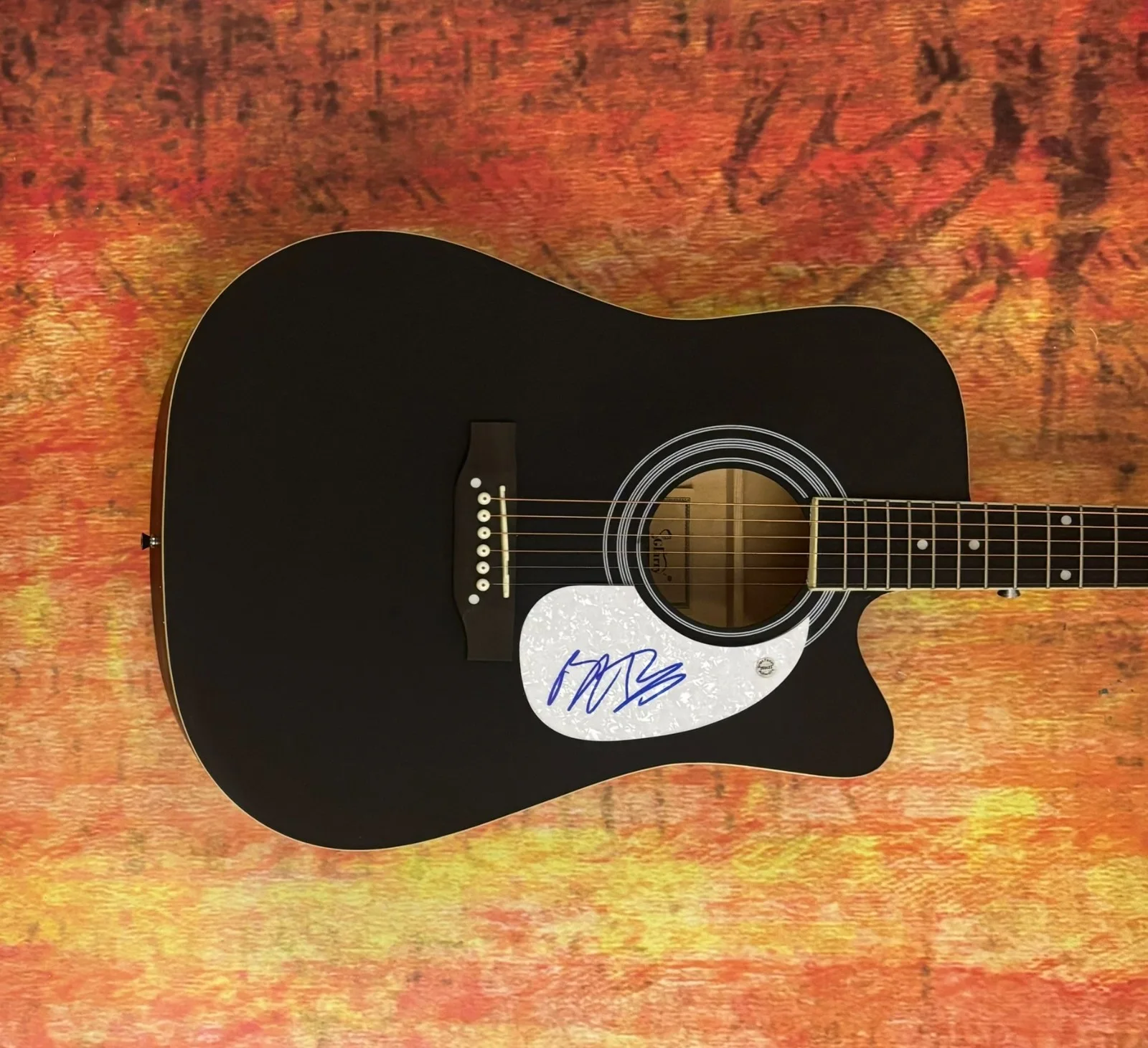 GFA In Case You Didn't Know Star * BRETT YOUNG * Signed 41" Acoustic Guitar COA, изображение 4