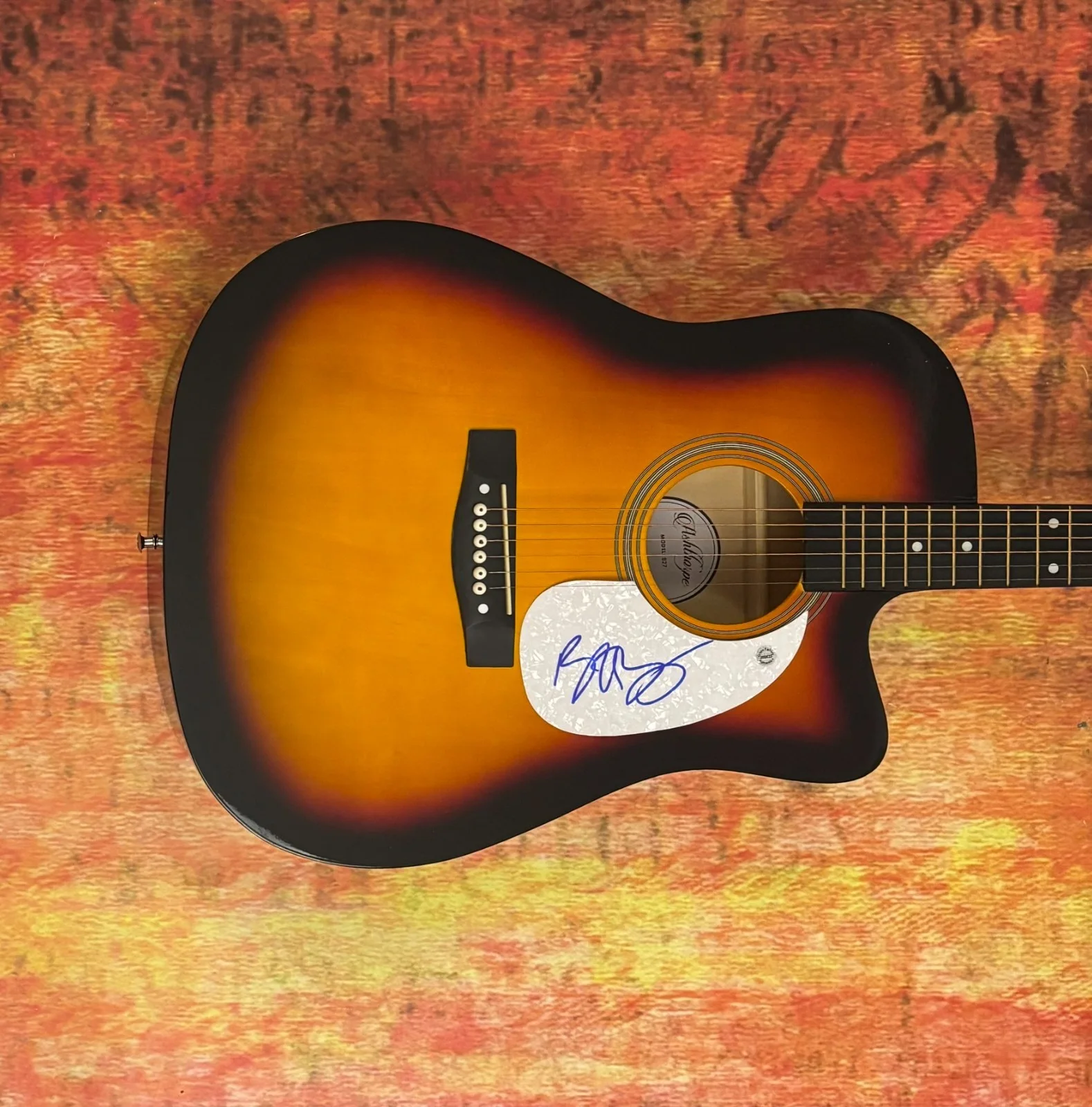 GFA In Case You Didn't Know Star * BRETT YOUNG * Signed 41" Acoustic Guitar COA, изображение 4