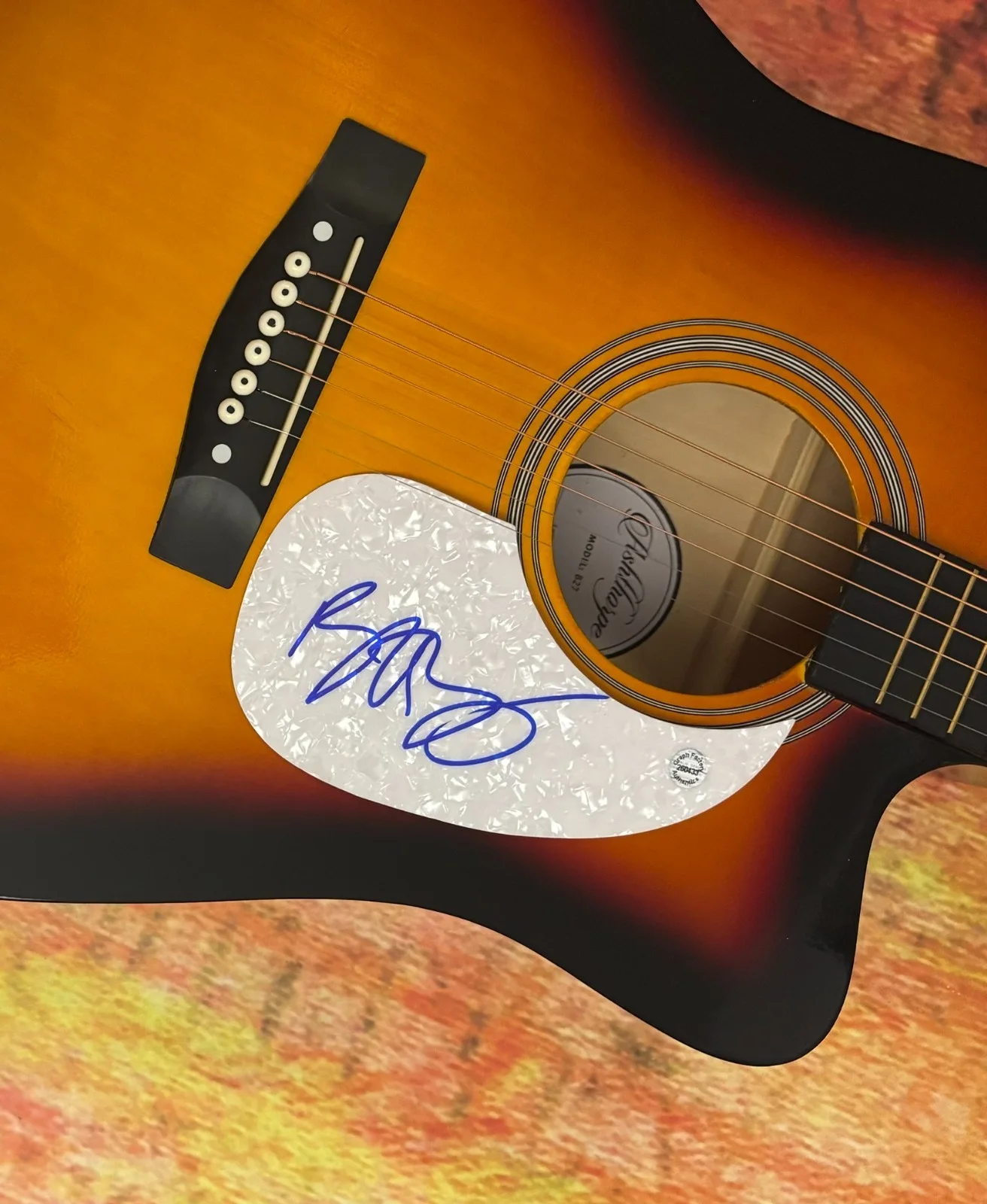 GFA In Case You Didn't Know Star * BRETT YOUNG * Signed 41" Acoustic Guitar COA, изображение 5