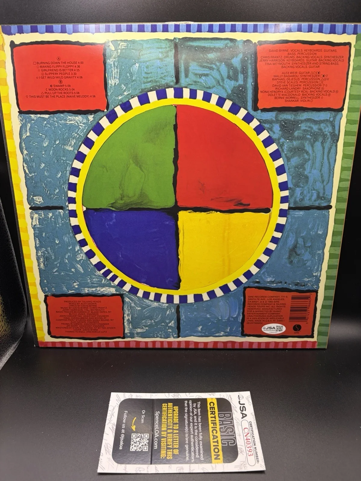 Talking Heads Signed Autograph Album JSA Record Vinyl David Byrne +, image 3