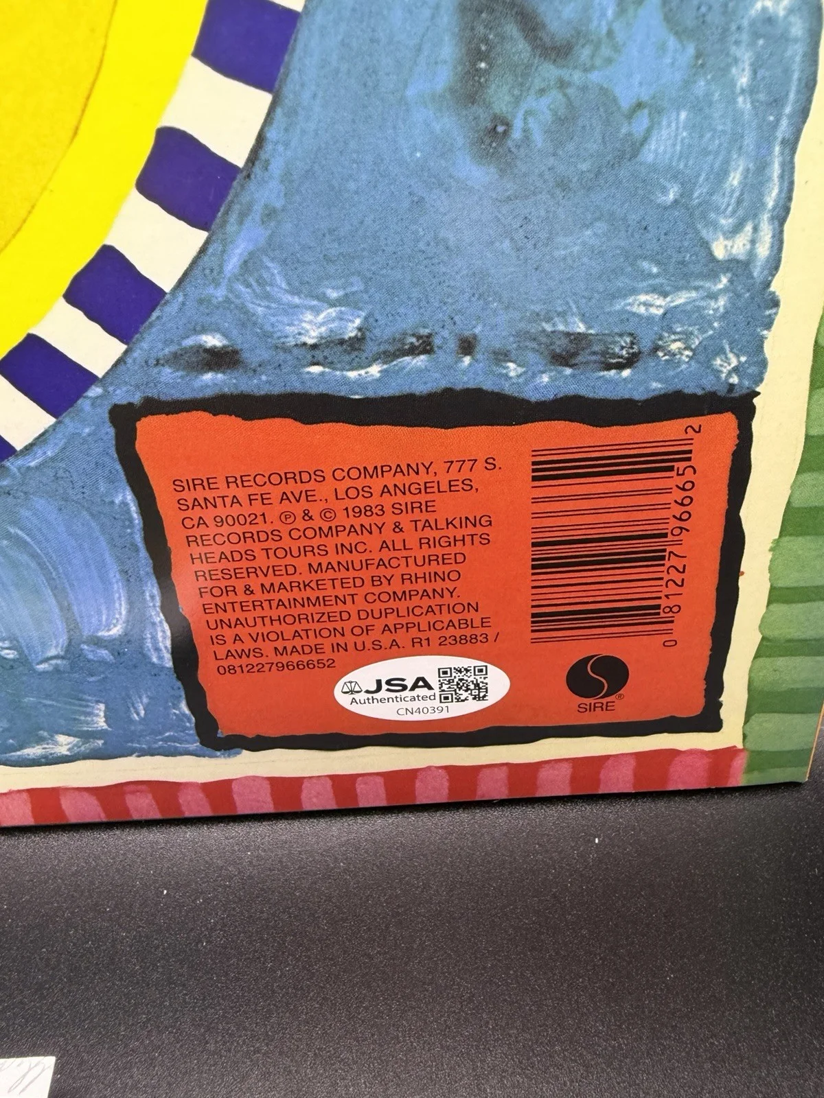 Talking Heads Signed Autograph Album JSA Record Vinyl David Byrne +, image 4
