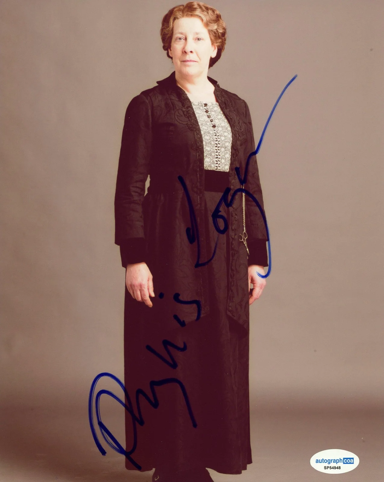 Phyllis Logan — Phyllis Logan "Downton Abbey" AUTOGRAPH Signed 'Mrs. Hughes' 8x10 Photo C ACOA, image 2