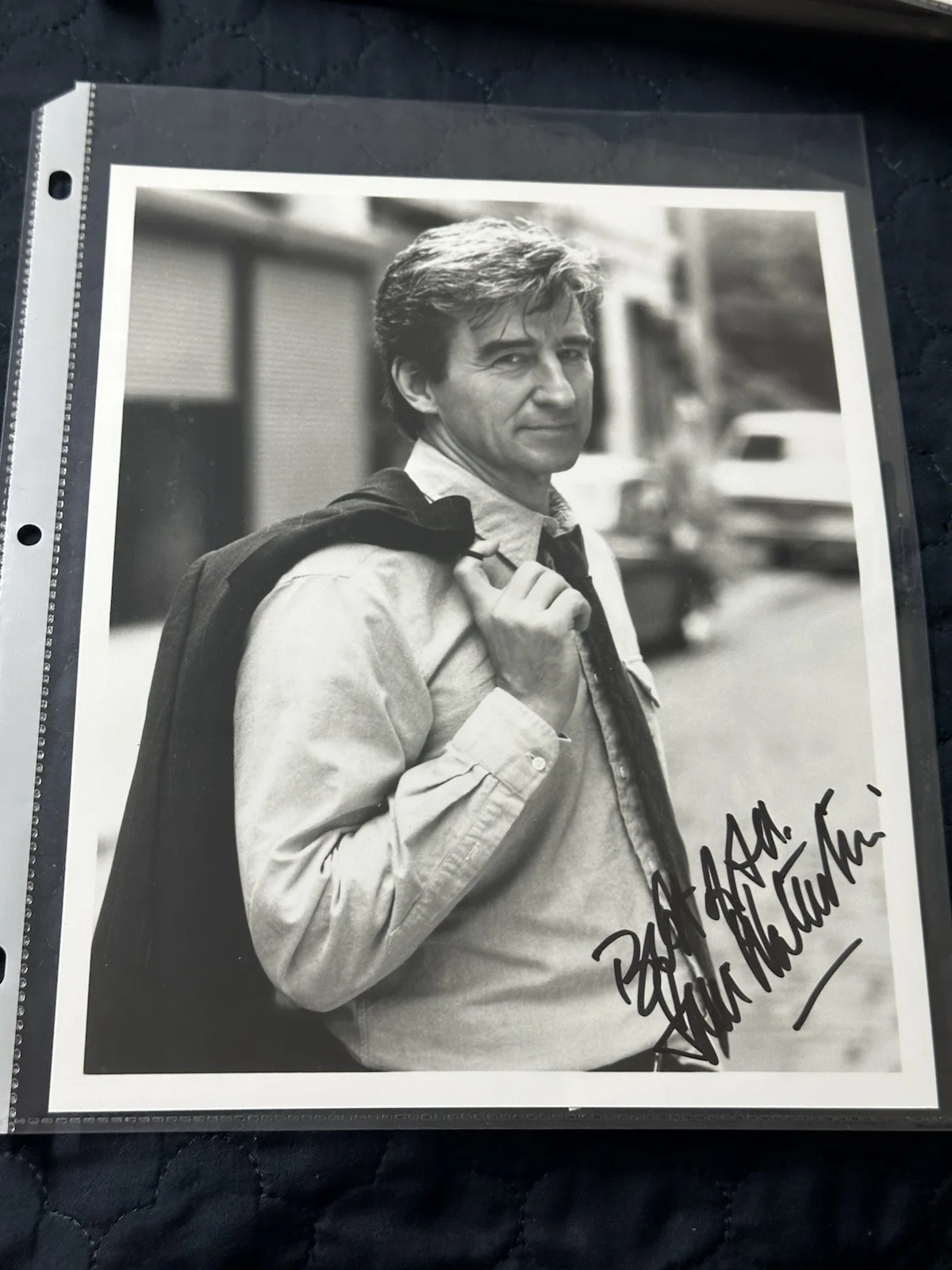 Sam Waterston — Sam Waterston signed vintage early 8"x10" photo, Jack McCoy on "Law & Order"