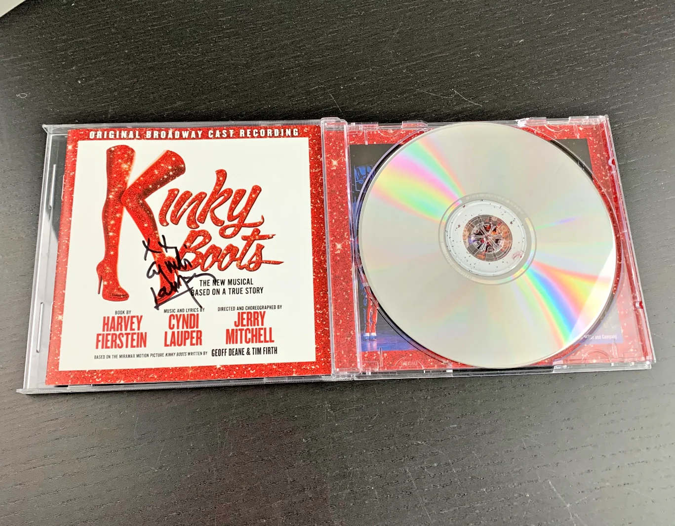 Broadway Cyndi Lauper Signed CD Kinky Boots Grammy Tony Winner Autograph, image 4