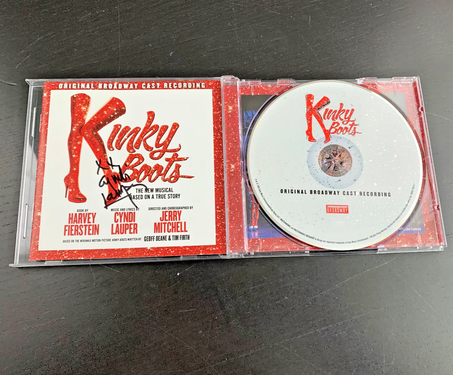 Broadway Cyndi Lauper Signed CD Kinky Boots Grammy Tony Winner Autograph, image 5