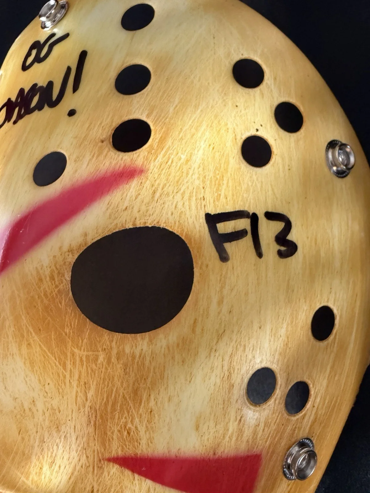 Ari Lehman — Ari Lehman autographed signed mask Jason Voorhees Friday the 13th Beckett COA, image 3