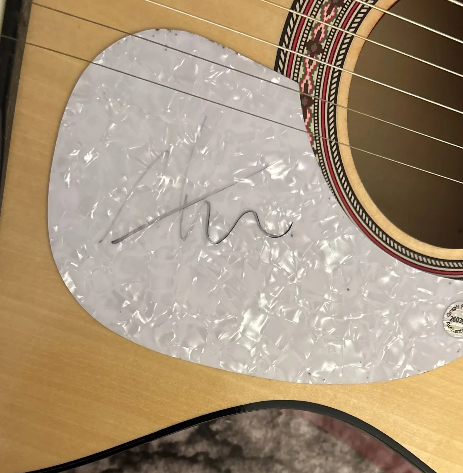 GFA Midland Country Star * MARK WYSTRATCH * Signed Acoustic Guitar COA, image 2