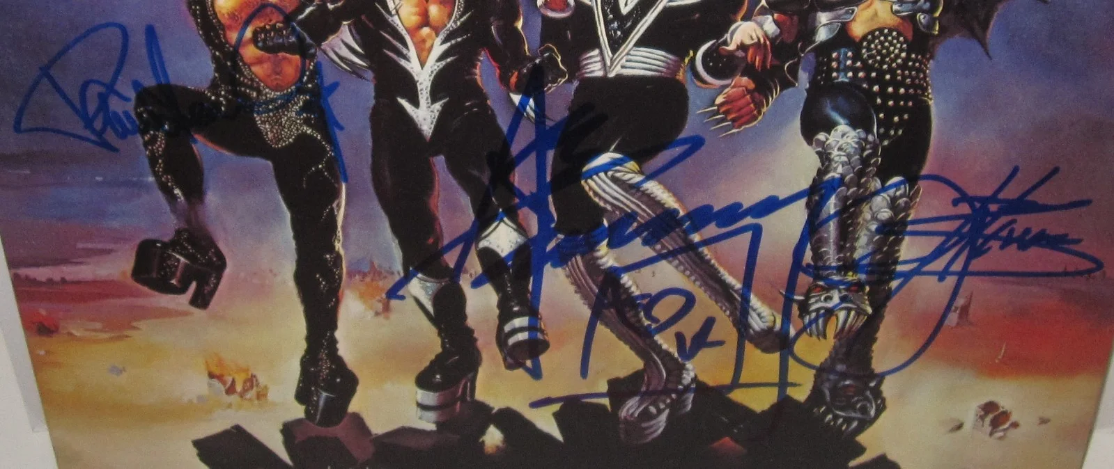 KISS SIGNED DESTROYER ALBUM VINYL GENE SIMMONS ACE FREHLEY AUTOGRAPH BECKETT LOA, изображение 4