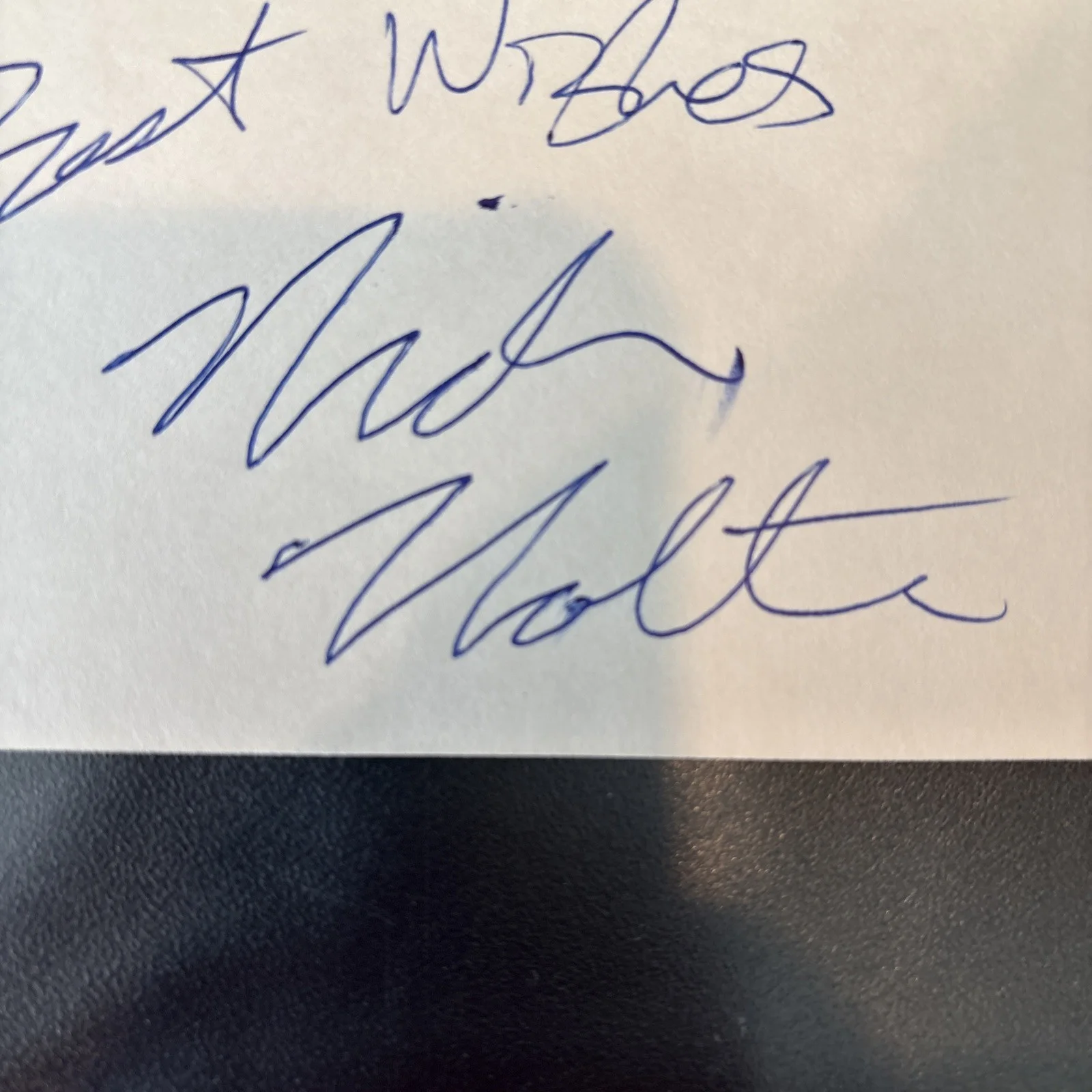 Nick Nolte — NICK NOLTE Signed Autographed 3x5 Index Card, image 2