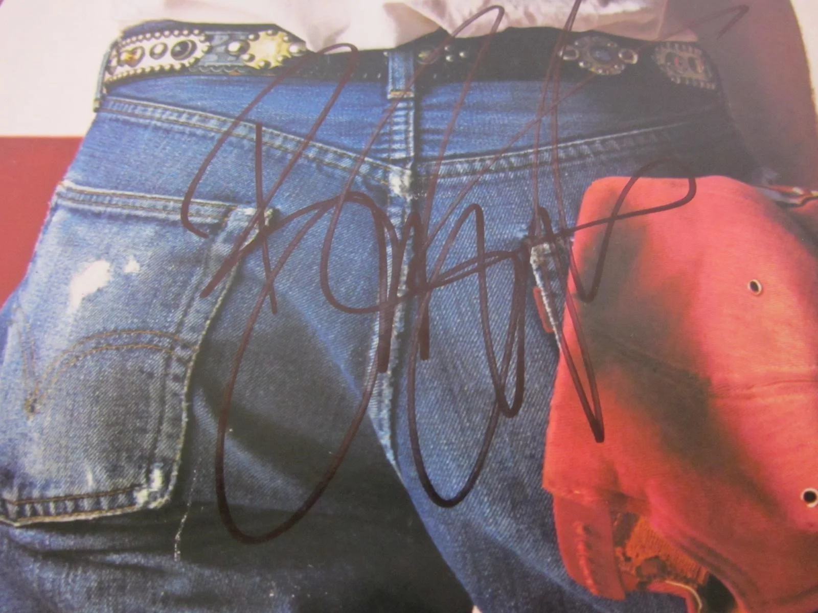 SIGNED Bruce Springsteen Born In The USA Vinyl Album Record w COA Autographed, image 2