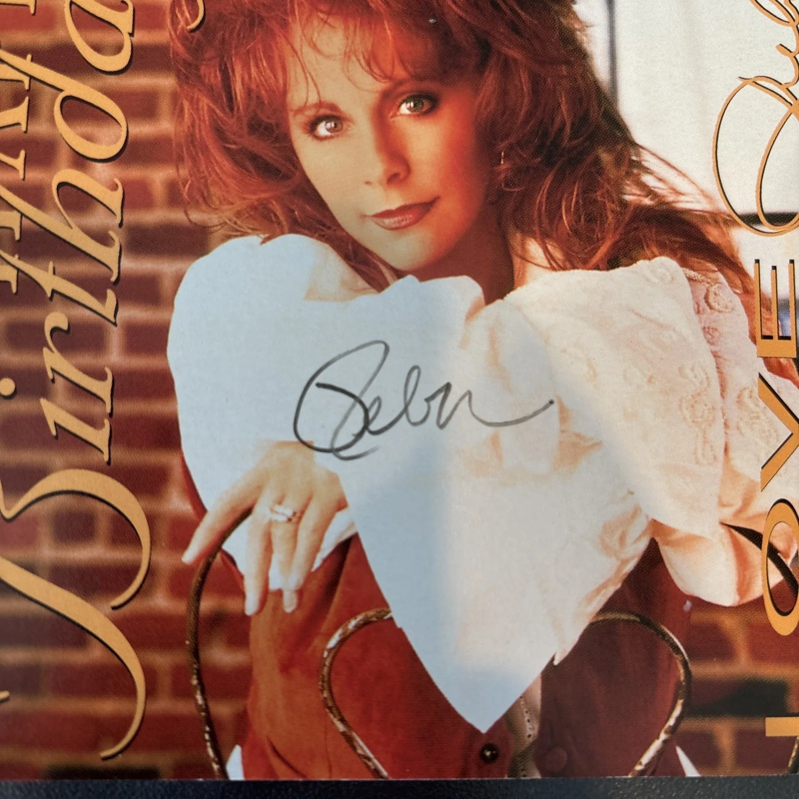 REBA McENTIRE HAND SIGNED AUTOGRAPH Happy Birthday Card, изображение 2