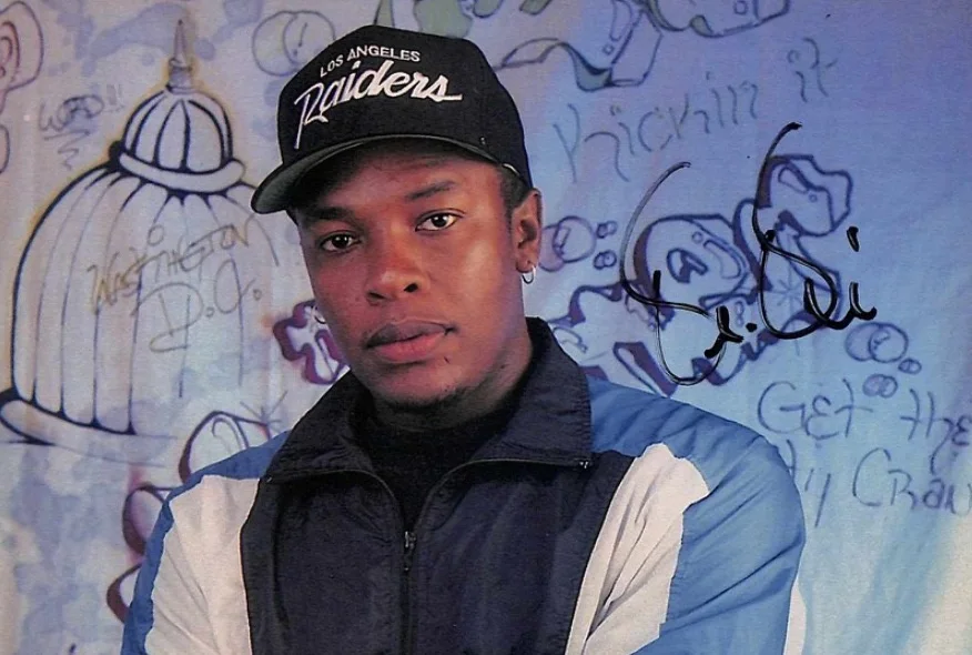 Signed DR DRE N.W.A. Photo Autographed 8x10 Rap Legend HOF Vintage Full Auto PSA, изображение 2
