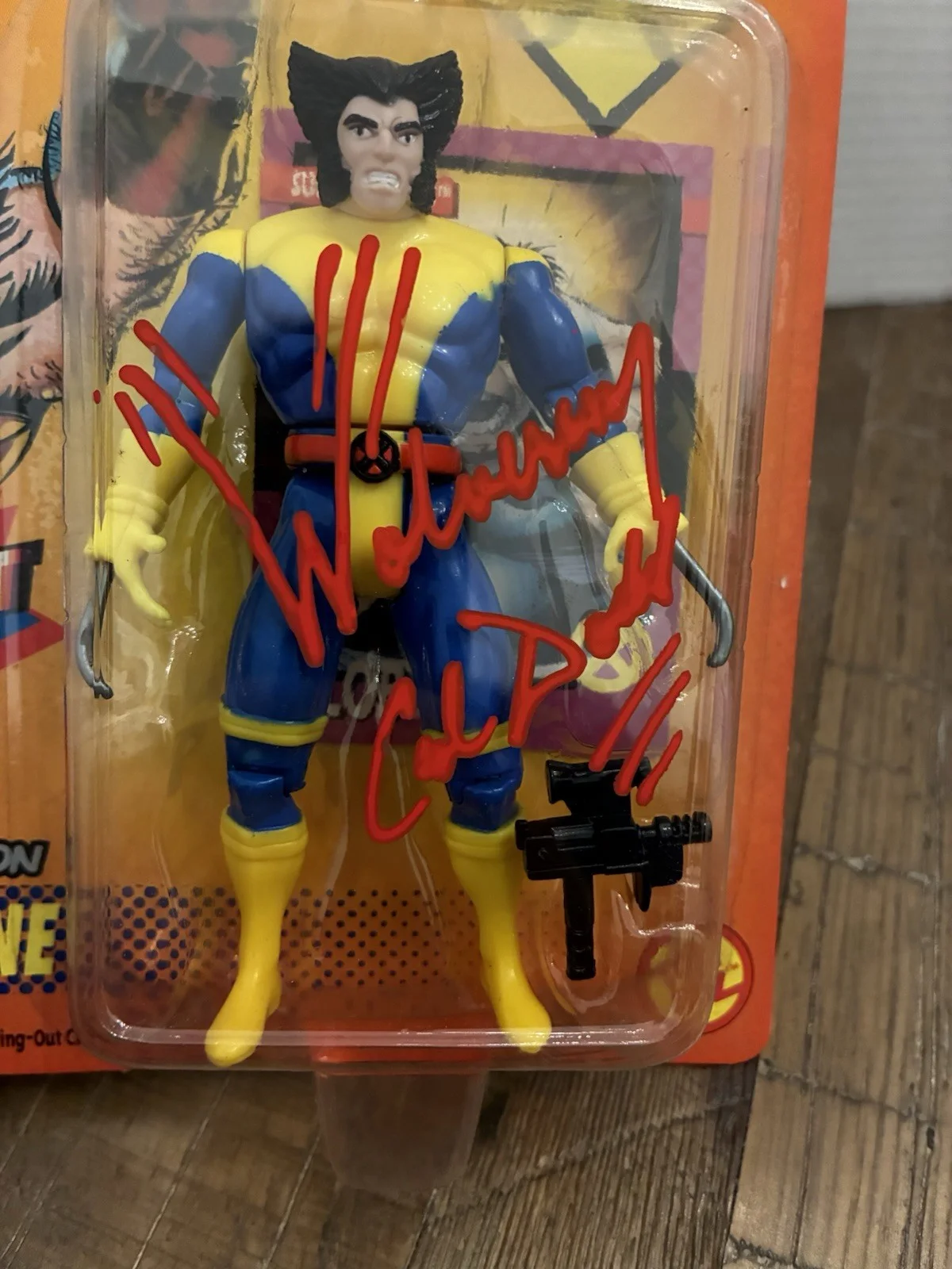 Cal Dodd — Cal Dodd Signed 1992 Toy Biz X-Men Wolverine Figure Beckett BAS, изображение 2