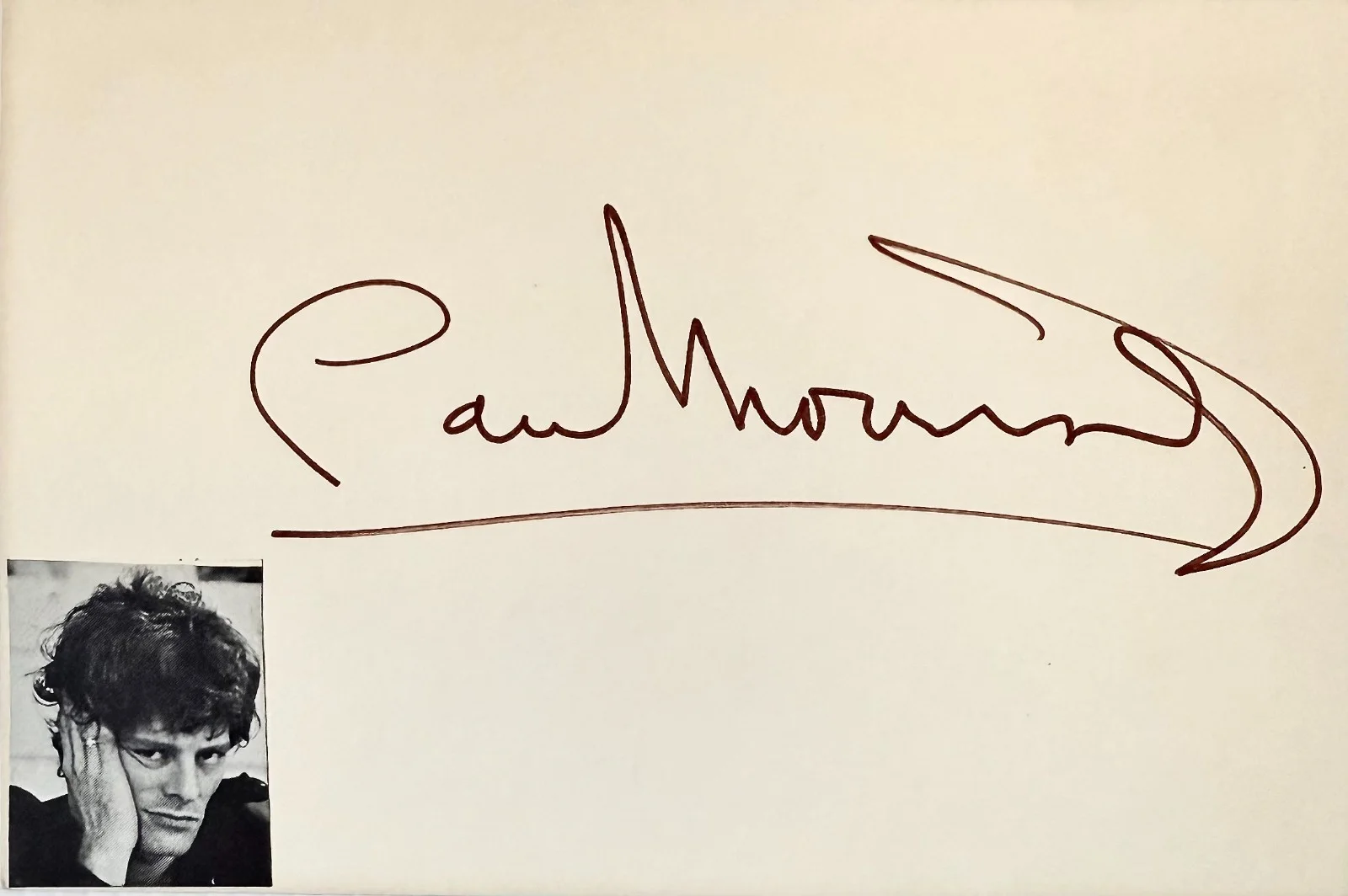 Paul Morrissey — PAUL MORRISSEY Signed Autographed 4x6 INDEX CARD Divine Trash BLOOD for DRACULA, изображение 3