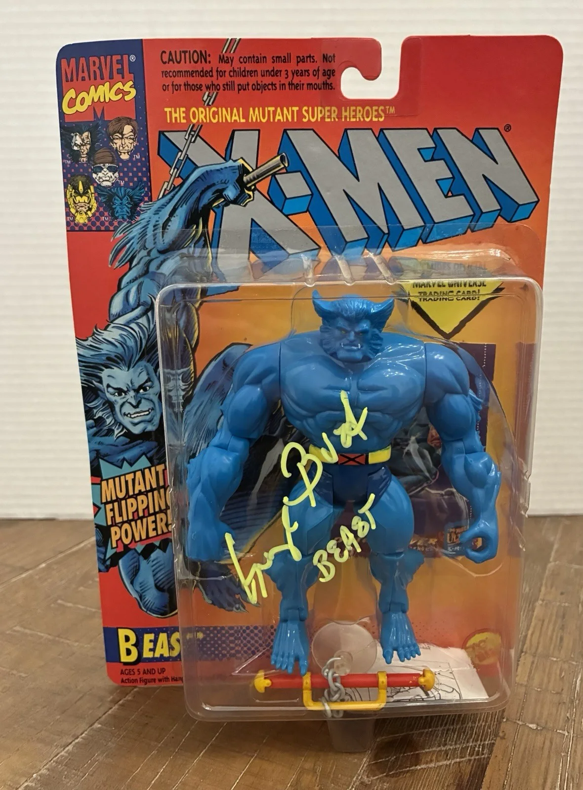 George Buza — George Buza Signed 1994 Toy Biz X-Men Beast Figure Beckett BAS