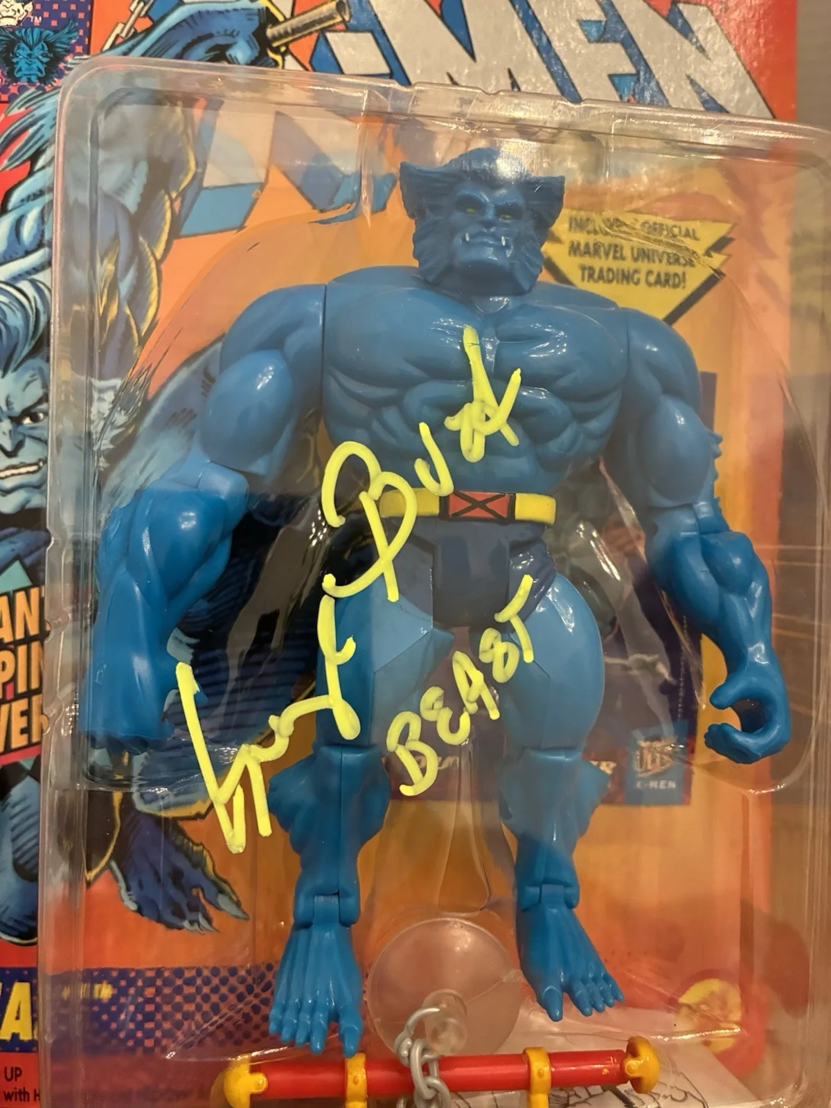 George Buza — George Buza Signed 1994 Toy Biz X-Men Beast Figure Beckett BAS, изображение 2