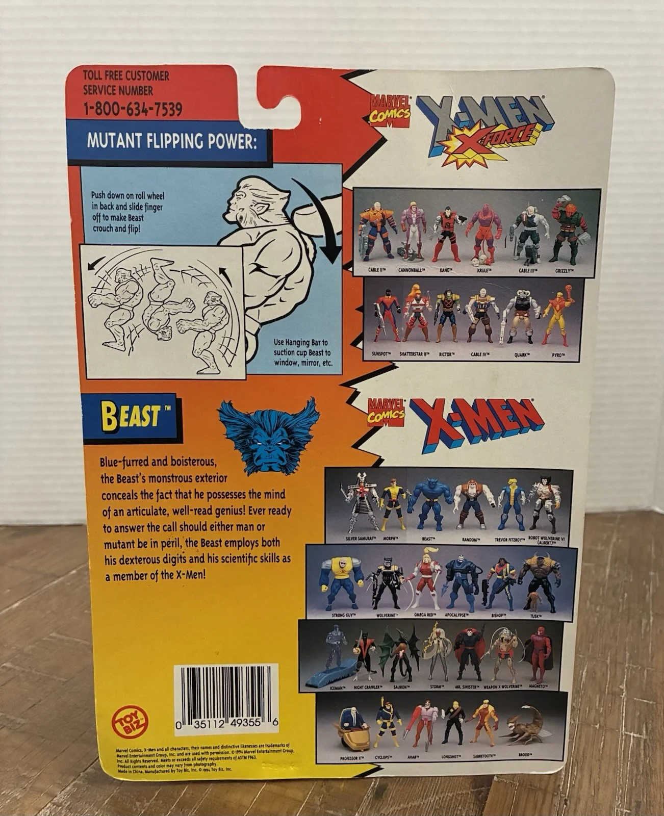 George Buza — George Buza Signed 1994 Toy Biz X-Men Beast Figure Beckett BAS, изображение 4