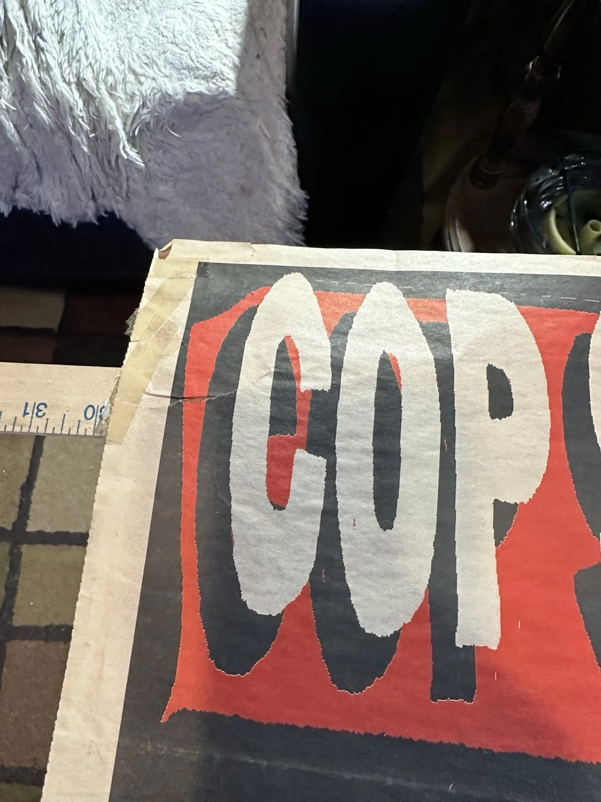 Signed Cop Shoot Cop American Tour Poster 23 X 30 Autographed Rare Vintage HTF, изображение 5