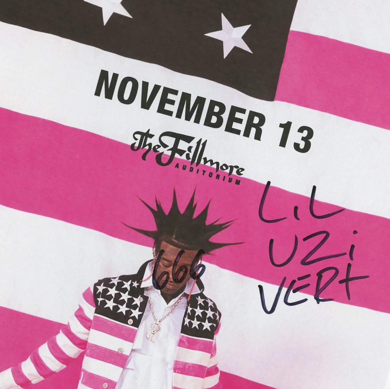 Lil Uzi Vert autographed concert poster 2023, image 2