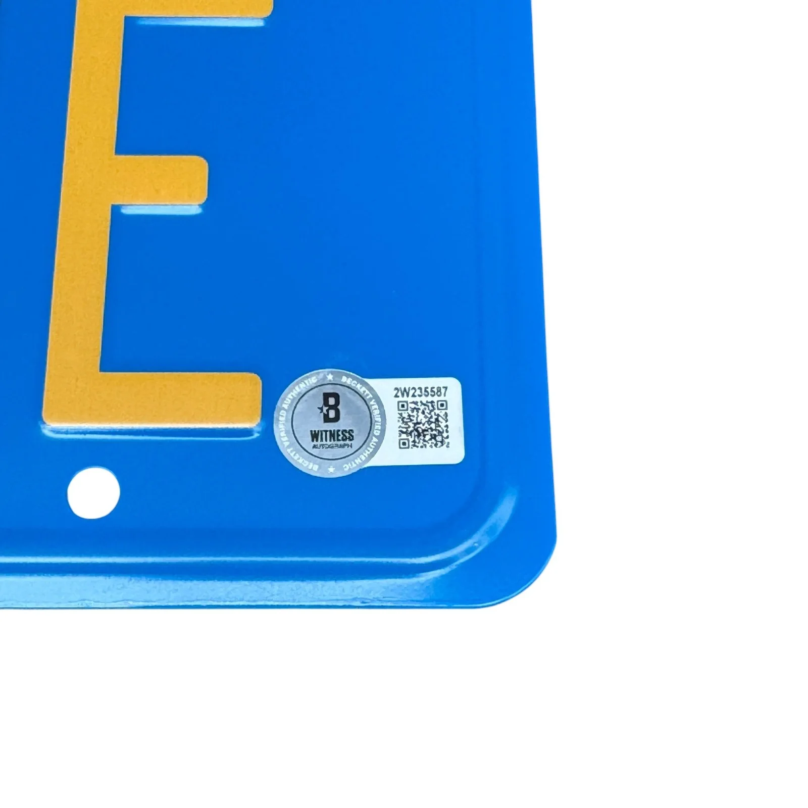 Christie Brinkley — Christie Brinkley Signed LUV ME License Plate Vacation Autograph Beckett BAS!, изображение 3