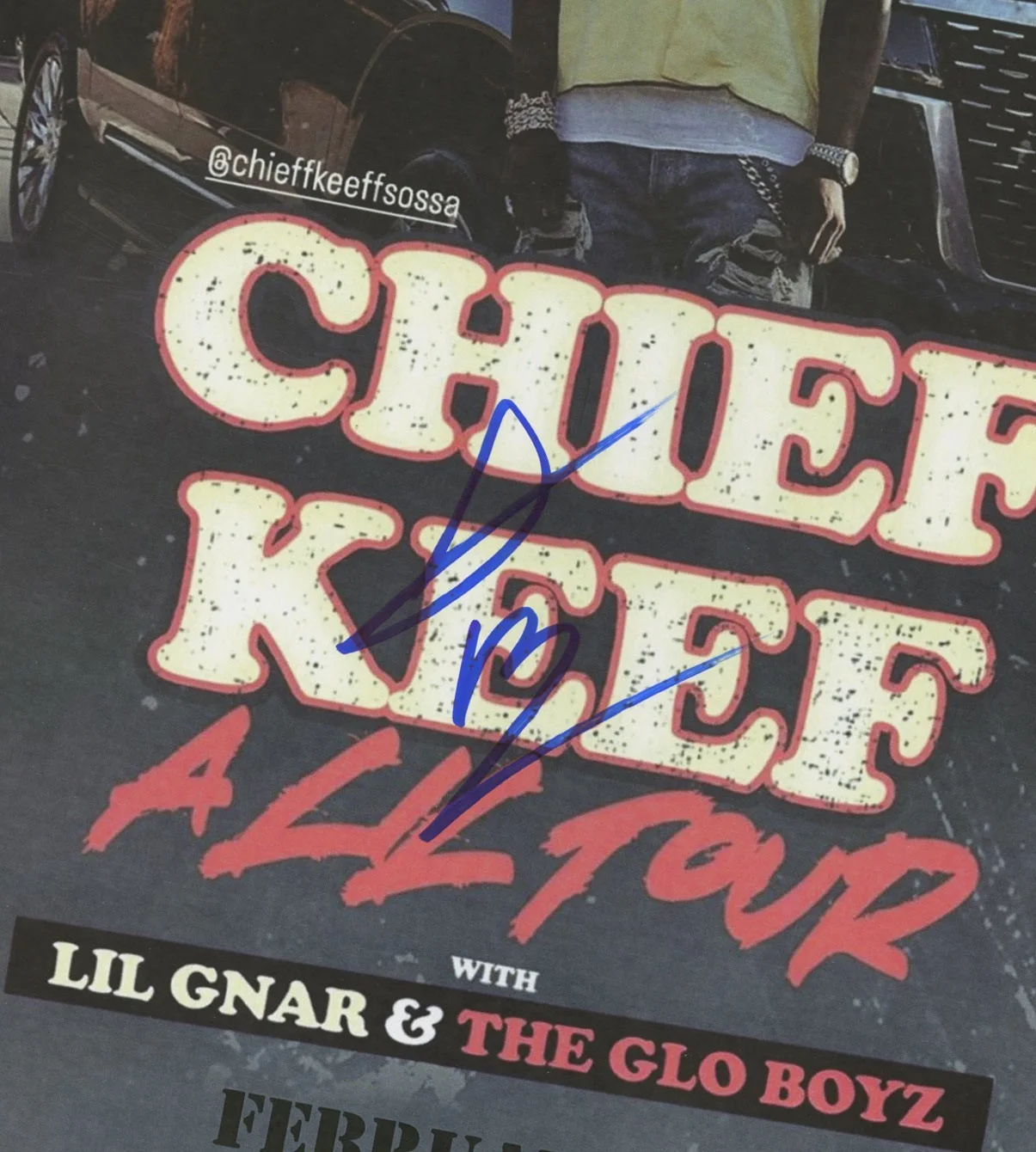 Chief Keef autographed concert poster 2024, image 2