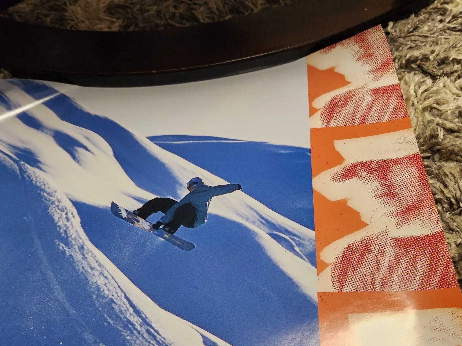Signed Autographed Burton Snowboard Poster Romain De Marchi 26" X 19", изображение 4