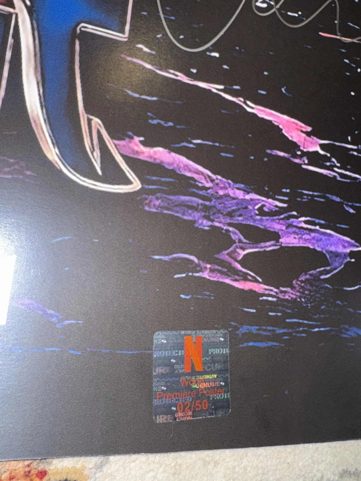 One Piece Netflix TV Movie Poster Cast Signed COA Rare Collection tcg card holo, изображение 5