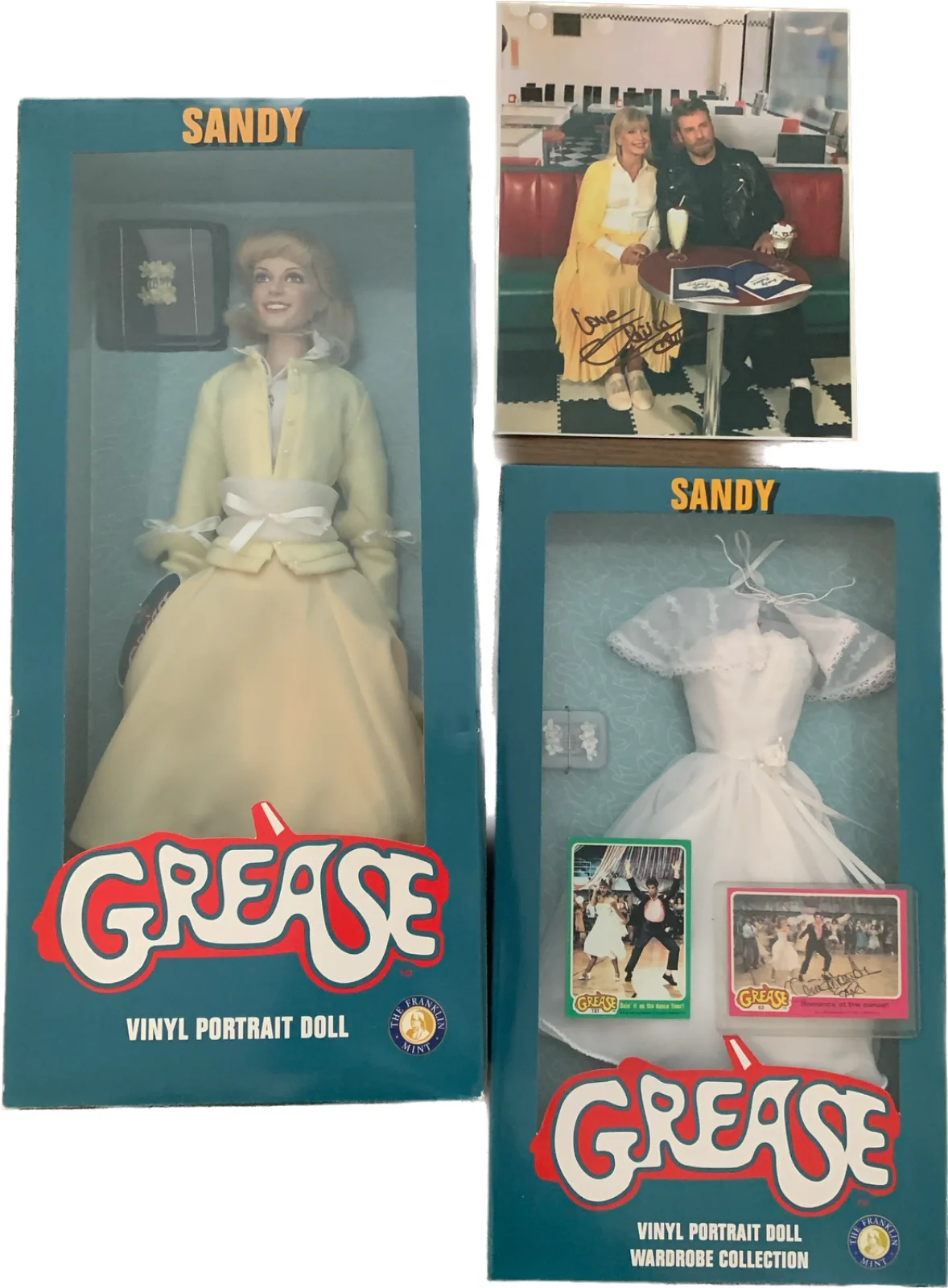 Olivia Newton-John, Grease, Franklin Mint, Sandy Doll, Outfit, Signed Photo., изображение 5