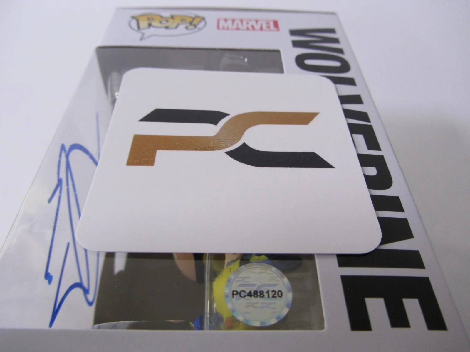 Hugh Jackman — Hugh Jackman signed Funko Pop Wolverine 1363 Marvel W/ Coa And Protector, image 3