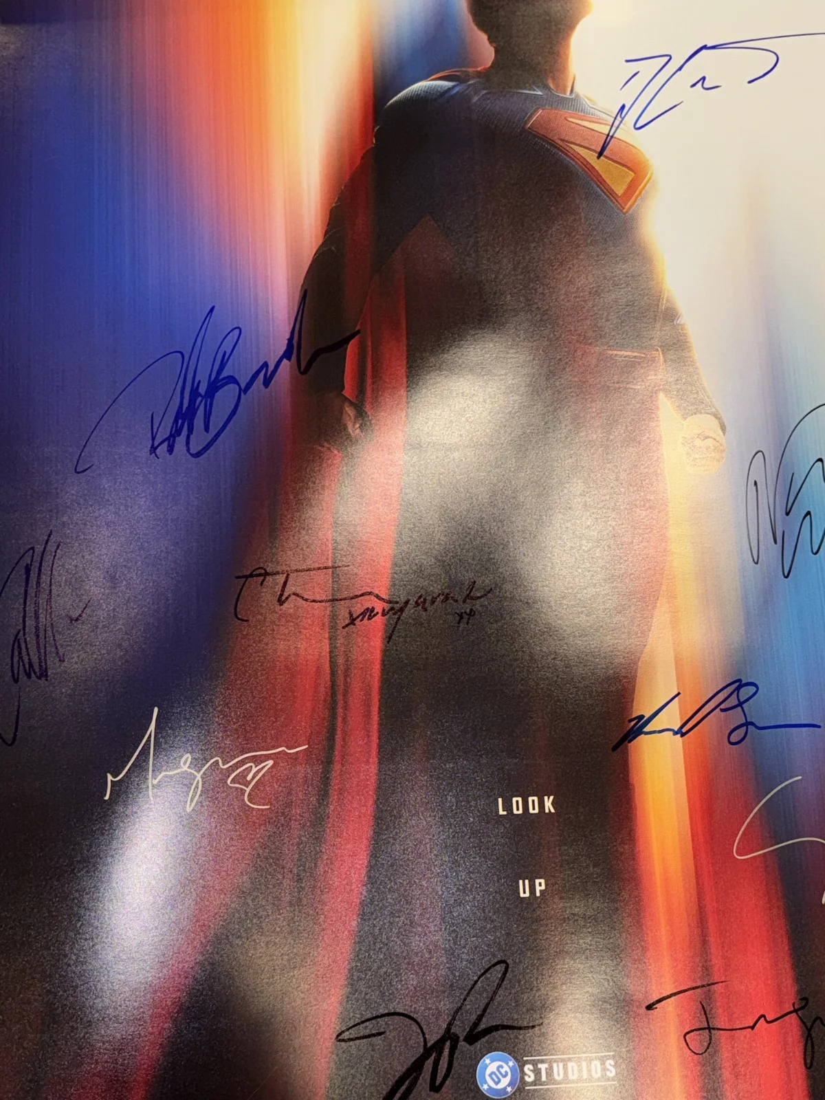 Superman 2025 Movie Poster Cast Signed COA David Corenswet DC Comics Rare toy, изображение 3