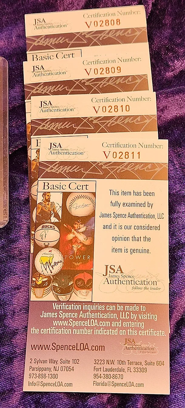 4 autoLOT ACE FREHLEY SIGNED EMPRESS CASINO ACE CARDS FROM DECK + JOKER JSA COAS, изображение 5