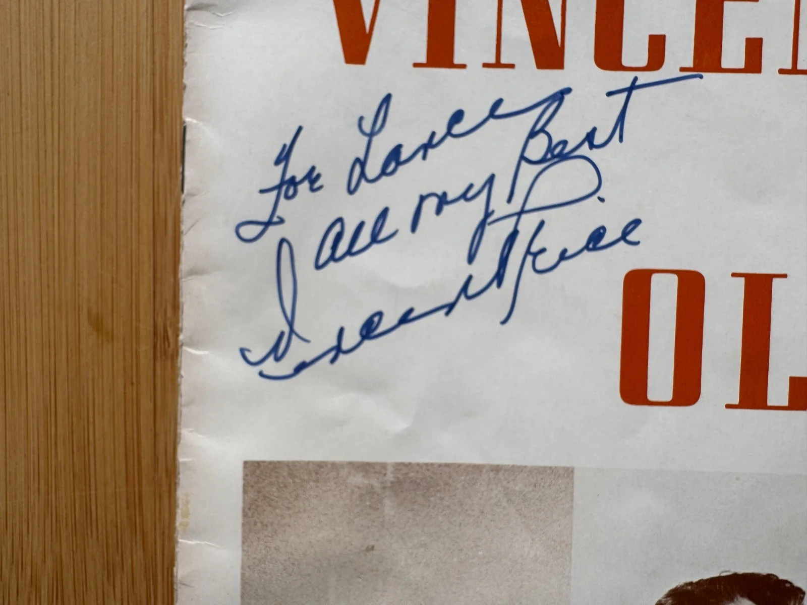 VINCENT PRICE — Vincent Price & Cast Signed 1976 Dallas Summer Musical Program for Oliver!, image 2