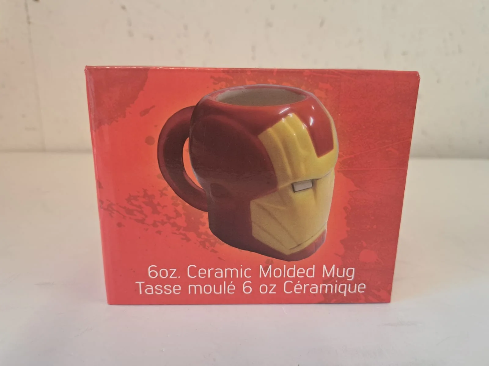 Iron man marvel 6 oz ceramic molded cup/mug, new in box, image 2