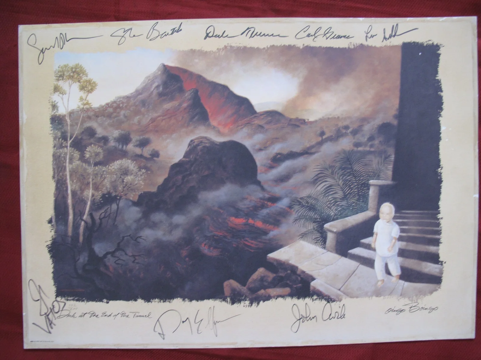 orig OINGO BOINGO Hand Signed Full Band 17x24 Poster - Guaranteed Authentic, изображение 2