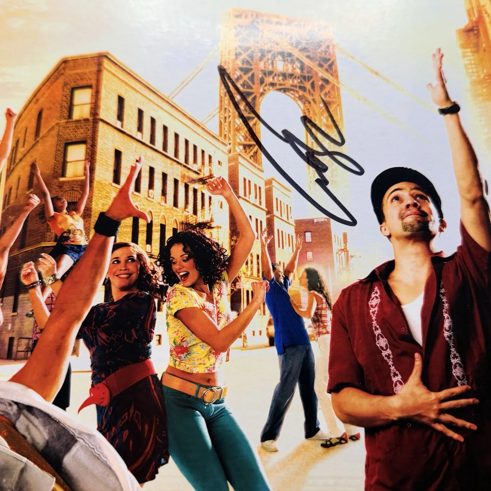 Lin-Manuel Miranda — In the Heights Richard Rodgers Theater 2008 Signed Broadway Poster 22" x 14", изображение 2