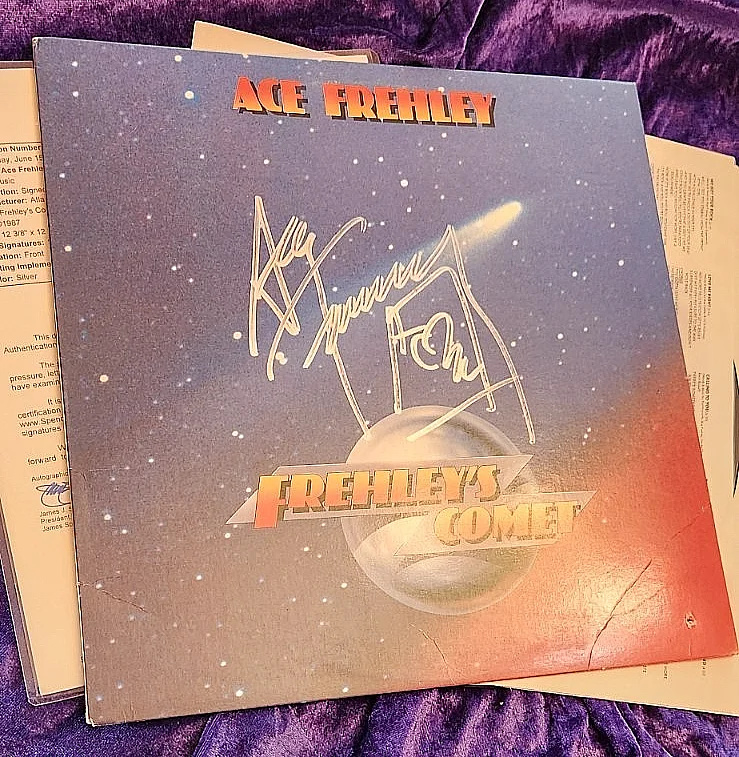 ACE FREHLEY SIGNED FREHLEYS COMET SIGNED cover JSA LETTER Z66634 OOP, image 4