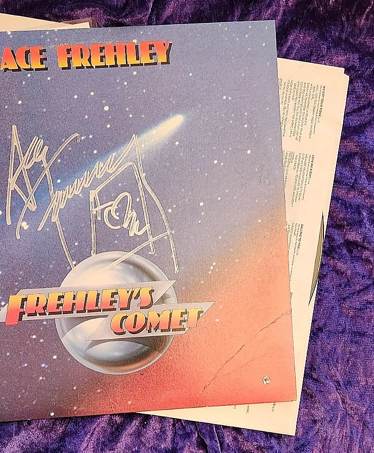 ACE FREHLEY SIGNED FREHLEYS COMET SIGNED cover JSA LETTER Z66634 OOP, image 5
