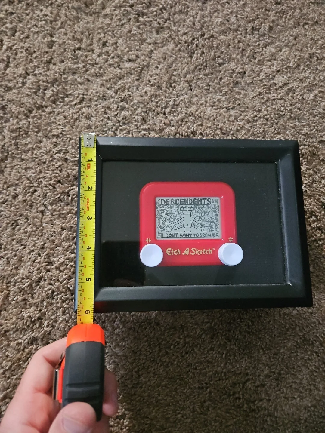 Custom Framed Descendents "I Don't Want To Grow Up" Etch A Sketch Art - Milo, image 2