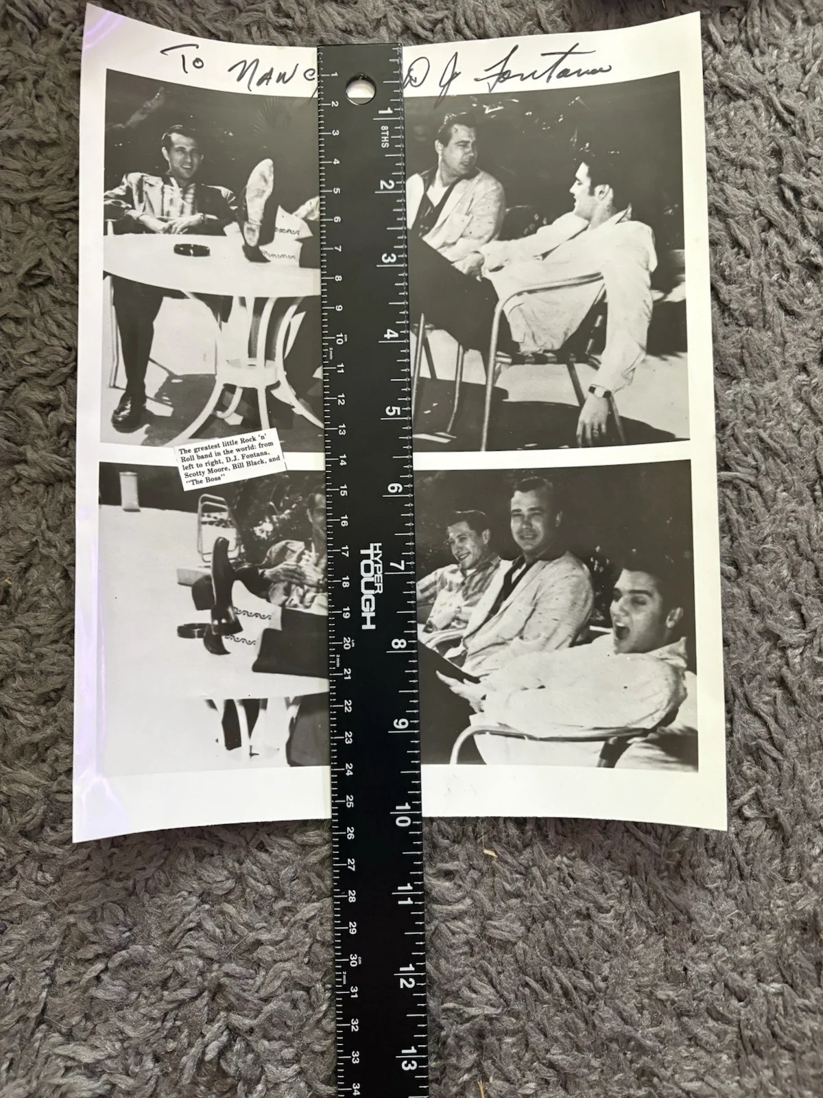 D.J. FONTANA HAND SIGNED ORIGINAL AUTOGRAPH 8x10 PHOTO Elvis Presley Drummer, изображение 4