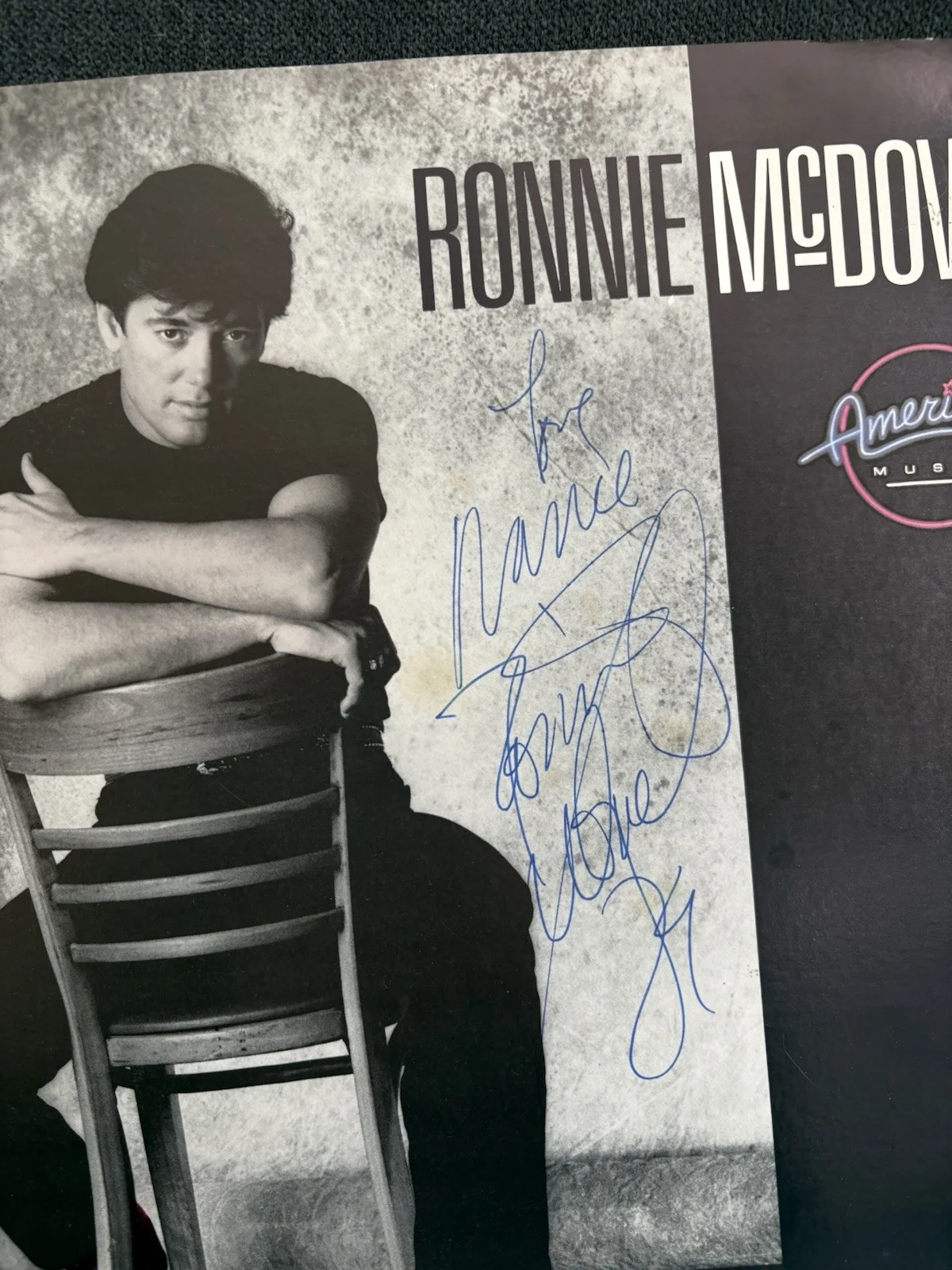 Ronnie McDowell American Music Original Signed Autograph Picture Size 12x12, image 2