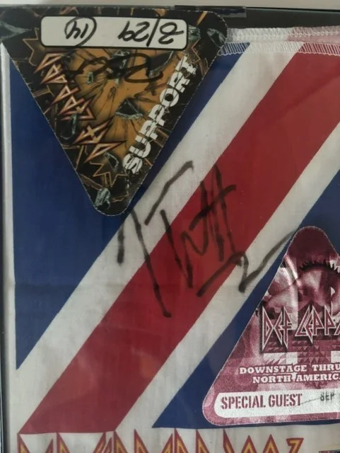 Joe Elliott Def Leopard Autographed 8 x 10 Memorabilia Collectors Set w/ PSA COA, изображение 5