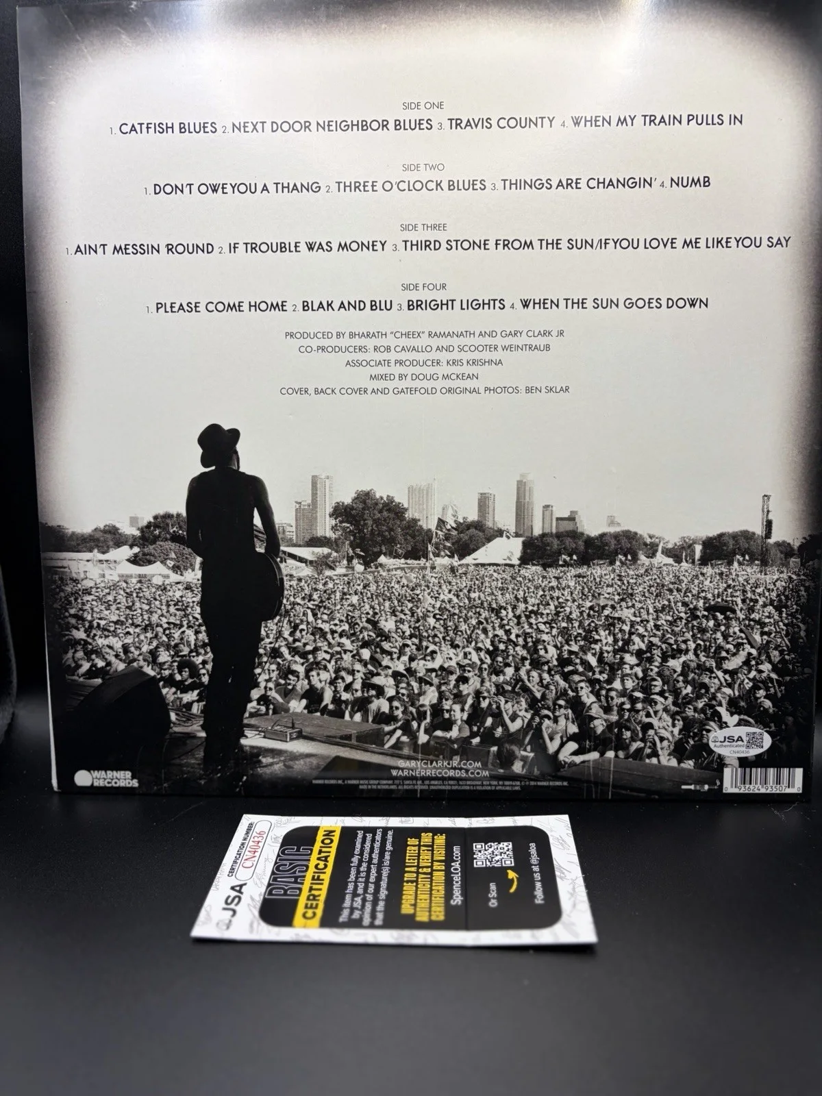 Gary Clark Jr. Signed Live LP Vinyl Record LP JSA COA, image 3